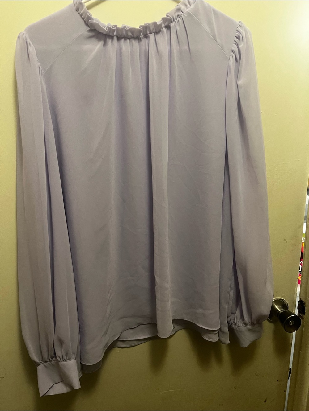 Worthington Light Lavender Long Sleeve Blouse
